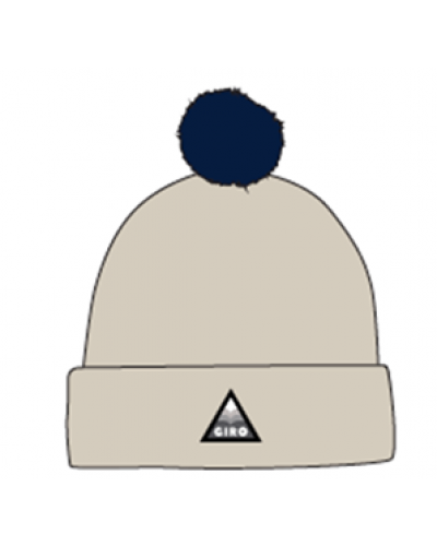 Шапка зим Giro Beanie Pom з/помп беж/син