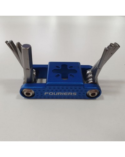 Ключ склад Fouriers ST042 2/2.5/3/4/5/6мм/Т25/викр.PH2 сталь CroVa/Full CNC алю 83г син