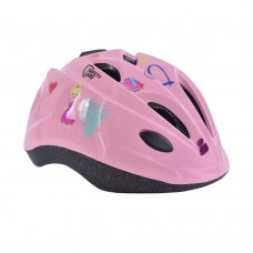 Шолом велосипедний дитячий Safety Labs Jasmine LED світло рожевий S/48-54см