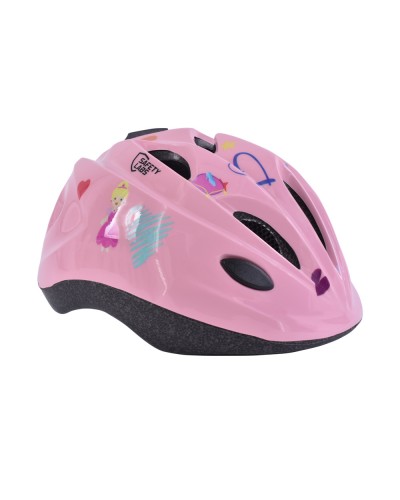 Шолом велосипедний дитячий Safety Labs Jasmine LED світло рожевий S/48-54см