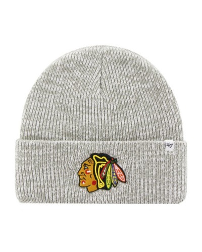 Шапка чоловіча 47 Brand NHL CHICAGO BLACKHAWKS BRAIN F (H-BRNFZ04ACE-GY)