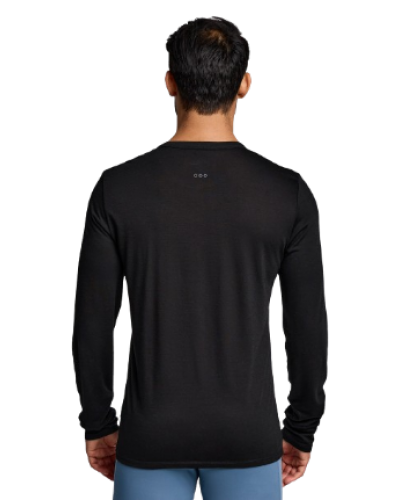 Футболка чоловіча довг. рукав Saucony PEREGRINE MERINO LONG SLEEVE (SAM800362-BK)