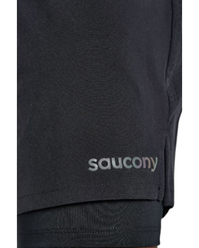 Шорти чоловічі Saucony OUTPACE 7" 2-IN-1 SHORT (800335-BK)