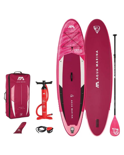 Дошка Coral - Advanced All-Around iSUP. 3.1m/12cm. with paddle and safety leash (AQUAMARINA)