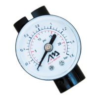 Ручной насос Pressure gauge for Double Action High Pressure Hand Pump - shockproof (AQUAMARINA)