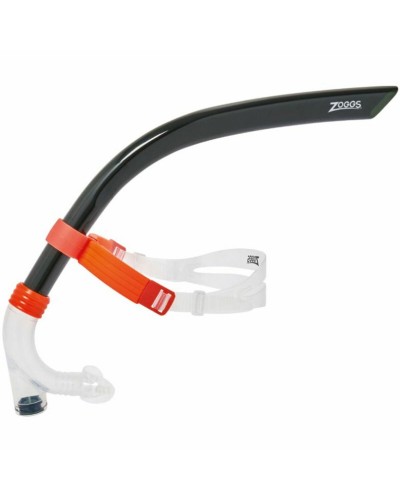 Трубка фронтальна Zoggs Centre Line Snorkel чорно-помаранчева