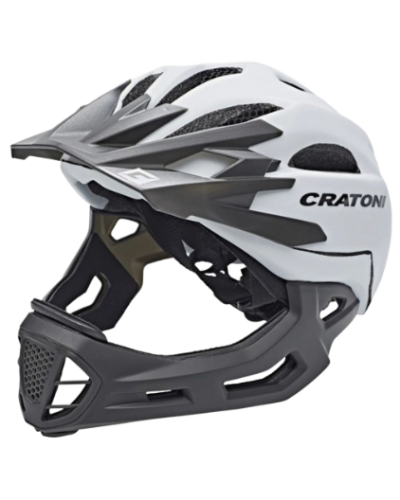 Велошлем Cratoni C-Maniac чёрный/белый матовый (112401E1)