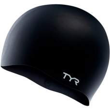 Шапочка для плавання TYR Long Hair Wrinkle Free Silicone Cap, Black (001)