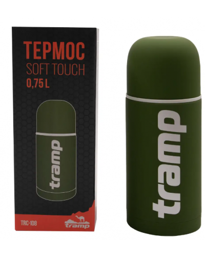 Термос Tramp Soft Touch 0,75 л (TRC-108-khaki)