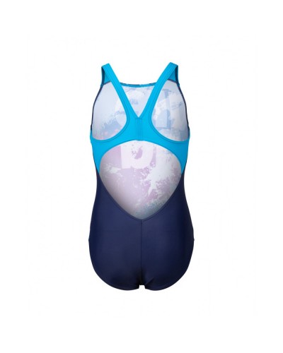 Дитячий купальник Arena WAVES BREAKING SWIMSUIT V BACK (006681-780)