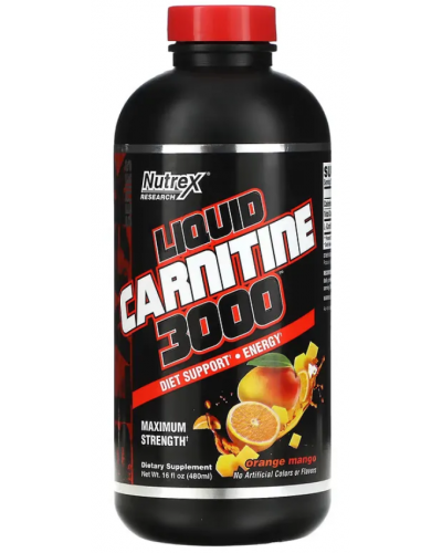 Жироспалювач Liquid Carnitine 3000 - Orange Mango - 480 мл