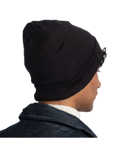 Buff HEAVYWEIGHT MERINO WOOL LOOSE HAT solid black (BU 111170.999.10.00)