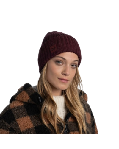 Buff Knitted Hat Ervin Maroon шапка (BU 124243.632.10.00)