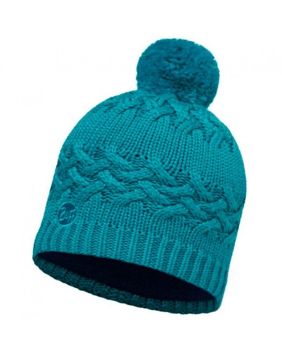 Шапка Buff KNITTED & POLAR HAT SAVVA blue capri (BU 111005.718.10.00)