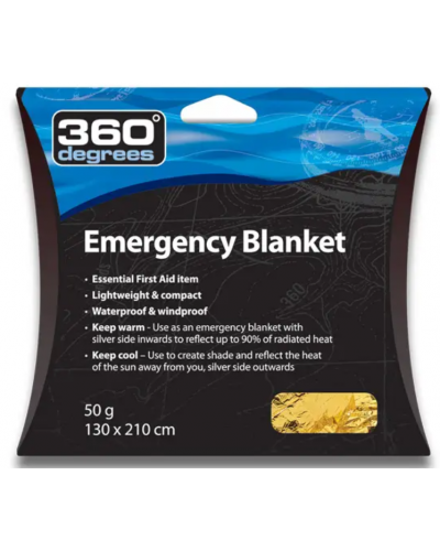 360 Degrees 360 Emeregency Blanket термоковдра 210*130 (STS 360EMBL)