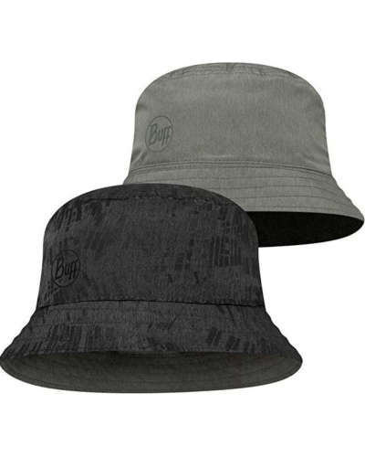 Buff Travel Bucket Hat Gline Black- Grey M/L шапка (BU 128626.999.25.00)