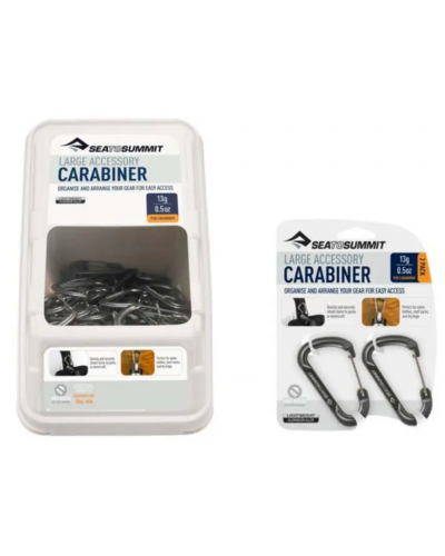 Sea to Summit Accessory Carabiner Large Titanium 2pcs набір карабінів (STS ATD0140-00122101)