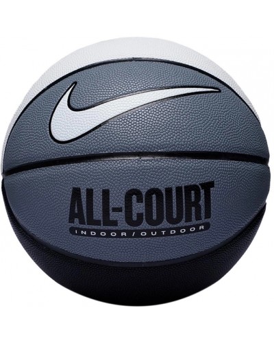 М'яч баскетбольний Nike EVERYDAY ALL COURT 8P DEFLATED WHITE/COOL GREY/BLACK/WHITE size 7 (N.100.4369.120.07)