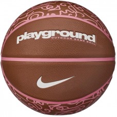 М'яч баскетбольний Nike EVERYDAY PLAYGROUND 8P GRAPHIC DEFLATED темно-рудий, кораловий Уні 6 (N.100.4371.203.06)