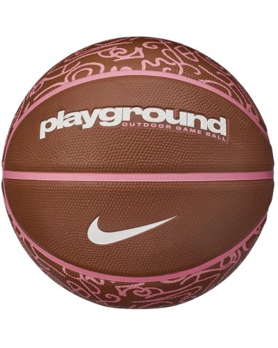 М'яч баскетбольний Nike EVERYDAY PLAYGROUND 8P GRAPHIC DEFLATED темно-рудий, кораловий Уні 6 (N.100.4371.203.06)
