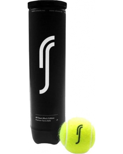 М'ячі для тенісу Robin Soderling All Cour Black Ed 4 шт. (93001-4)