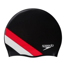 Шапка для плавання Speedo REV MOUD SILC CAP AU чорний, червоний Діт OSFM (8-0933714662)