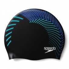 Шапка для плавання Speedo REV MOUD SILC CAP AU чорний, синій Уні OSFM (8-0933714663)