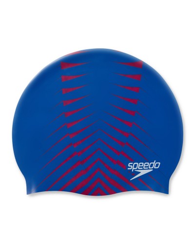 Шапка для плавання Speedo REV MOUD SILC CAP AU червоний, синій Уні OSFM (8-09337H188)