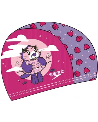 Шапка для плавання Speedo PRINTED POLYESTER CAP IU рожевий, фіолетовий Діт OSFM (8-1224114676)