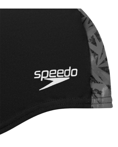 Шапка для плавання Speedo HYPER BOOM CAP AU чорний, сірий Уні OSFM (8-13955A633)