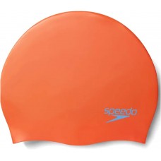 Шапка для плавання Speedo PLAIN MOUD SILC CAP JU помаранчевий, синій Діт OSFM (8-7099014570)