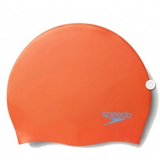 Шапка для плавання Speedo PLAIN MOUD SILC CAP JU помаранчевий, синій Діт OSFM (8-7099014570)
