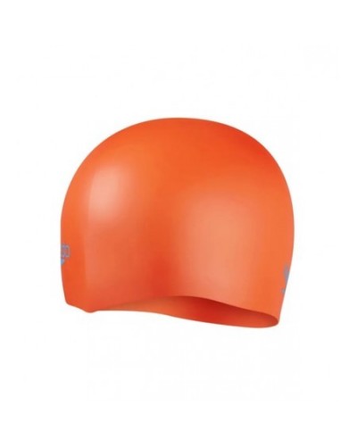 Шапка для плавання Speedo PLAIN MOUD SILC CAP JU помаранчевий, синій Діт OSFM (8-7099014570)