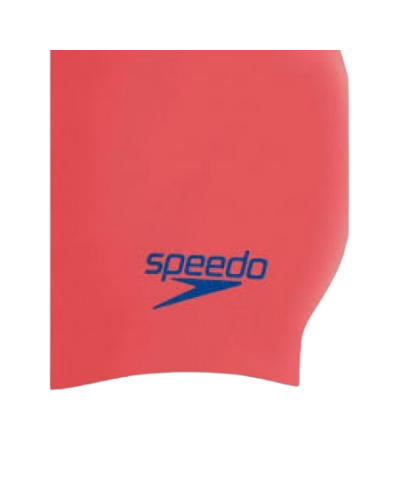 Шапка для плавання Speedo PLAIN MOUD SILC CAP JU червоний, синій Діт OSFM (8-70990H200)