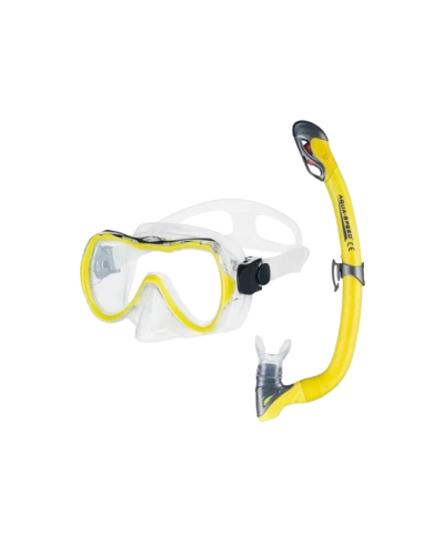 Набір маска і трубка Aqua Speed ​​ENZO + SAMOS 3112 жовтий дит OSFM (615-18)