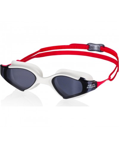 Окуляри для плавання Aqua Speed ​​BLADE 6136 білий, червоний OSFM (059-53)