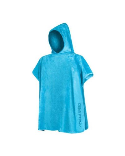 Дитячий рушник пончо Aqua Speed KID'S PONCHO 9328 блакитний 70х120см (145-02)