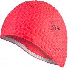 Жіноча шапка для плавання Aqua Speed ​​BOMBASTIC TIC-TAC 5723 червоний OSFM (117-31)