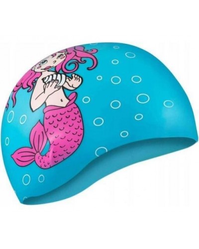 Дитяча шапка для плавання Aqua Speed ​​KIDDIE Mermaid 1784 блакитний OSFM (142ermaid)
