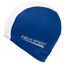 Шапка для плавання Aqua Speed ​​POLYESTER CAP 5764 синій, білий OSFM (091-15)