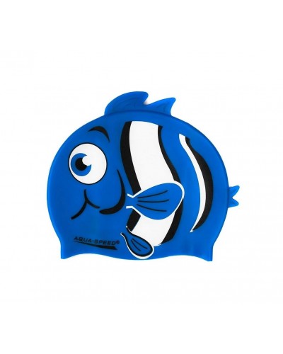 Дитяча шапка для плавання Aqua Speed ​​ZOO NEMO 5757 синя рибка OSFM (115-10-nemo)