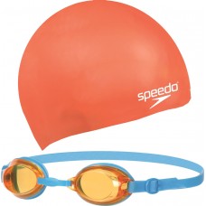 Набір для плавання Speedo JET V2 SWIM SET JU помаранчевий дит OSFM (8-09302B996-1)