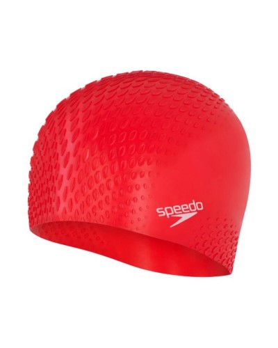 Шапка для плавання Speedo BUBBLE ACTIVE + CAP AU червоний Уні OSFM (8-139546446)