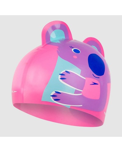 Шапка для плавання Speedo KOALA PRT CHARACTER CAP IU рожевий, пурпурний дит OSFM (8-12240D681)