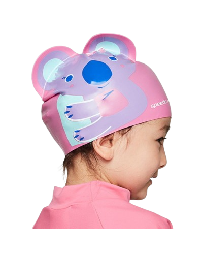 Шапка для плавання Speedo KOALA PRT CHARACTER CAP IU рожевий, пурпурний дит OSFM (8-12240D681)