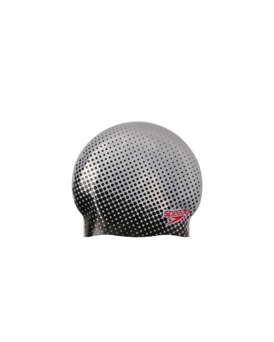 Шапка для плавання Speedo REV MOUD SILC CAP AU сріблястий, чорний Уні OSFM (8-09337D668)