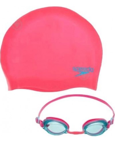 Набір для плавання Speedo JET V2 SWIM SET JU рожевий Діт OSFM арт 8-09302B996-2 (8-09302B996-2)