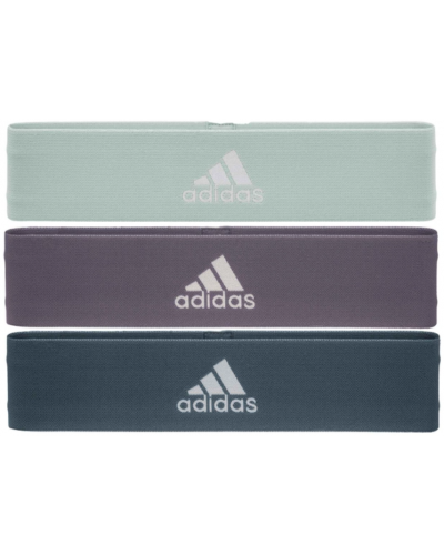 Набір еспандерів Adidas Resistance Band Set (L, M, H) зелений, фіолетовий, темно-синій Уні 70х7,6х0, (ADTB-10711)