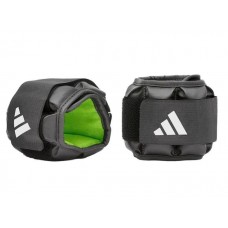 Обважнювачі для щиколотки/зап'ястя Adidas Performance Ankle чорний, зелений Уні 1.0 кг (ADWT-12631)