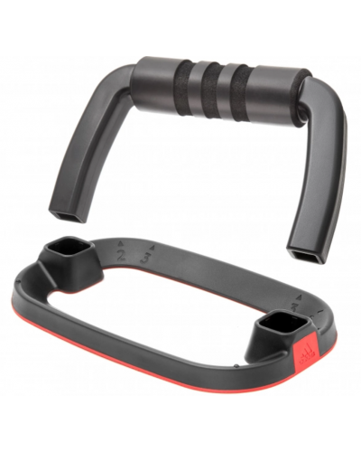 Упори для віджимання Adidas Performance Push Up Bars чорний, червоний Уні 20,7 x 13 x 11,7 см (ADAC-12232)